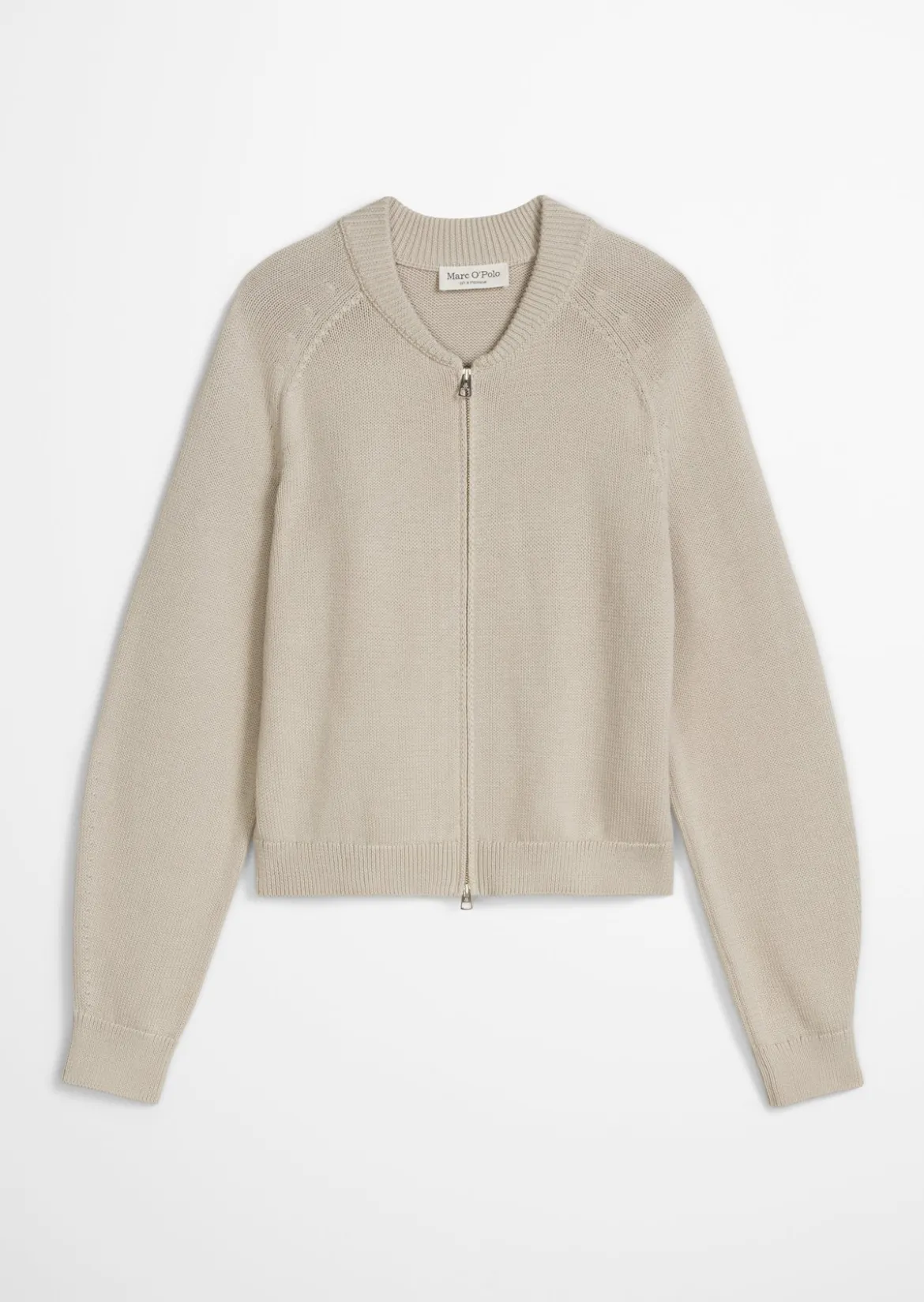 Strickblouson loose aus Heavy Weight Cotton