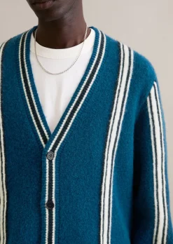 Strickjacke regular aus weichem Schurwoll-Mix