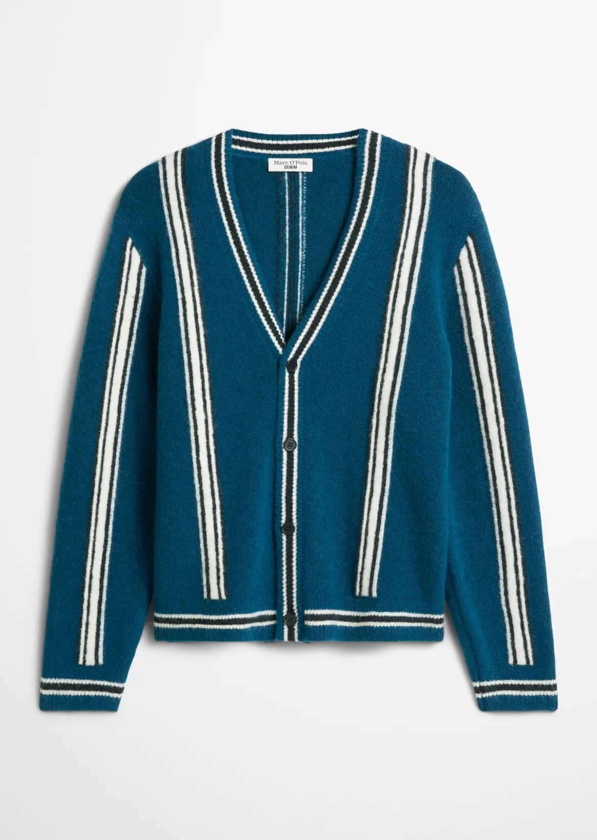 Strickjacke regular aus weichem Schurwoll-Mix