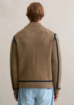 Strickjacke regular aus weichem Bio-Baumwoll-Chenille