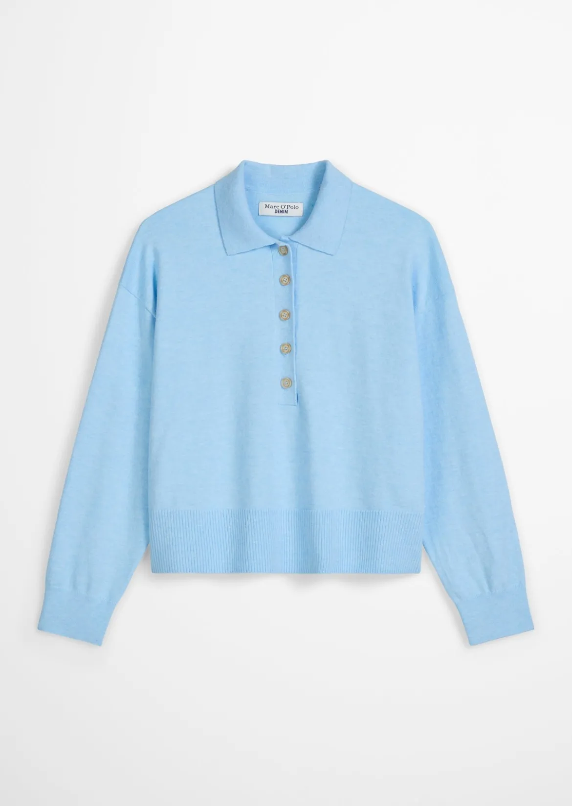 Strickpolo relaxed aus Soft Cotton Stretch