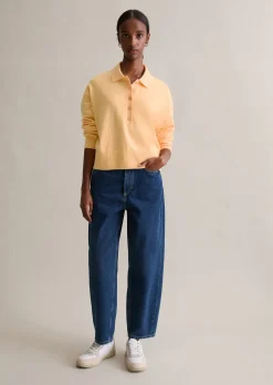 Strickpolo relaxed aus Soft Cotton Stretch