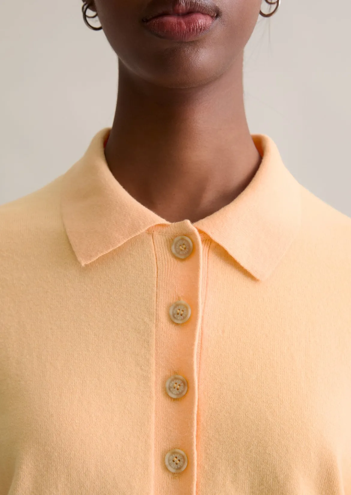 Strickpolo relaxed aus Soft Cotton Stretch