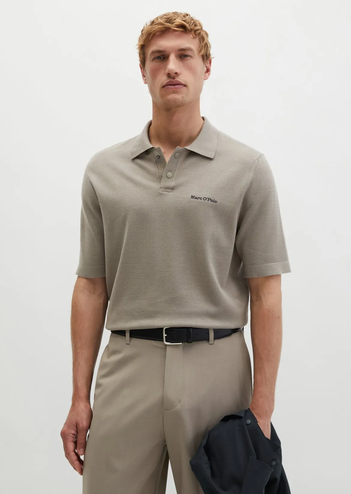 Strick-Poloshirt DFB Travel Collection aus reiner Bio-Baumwolle