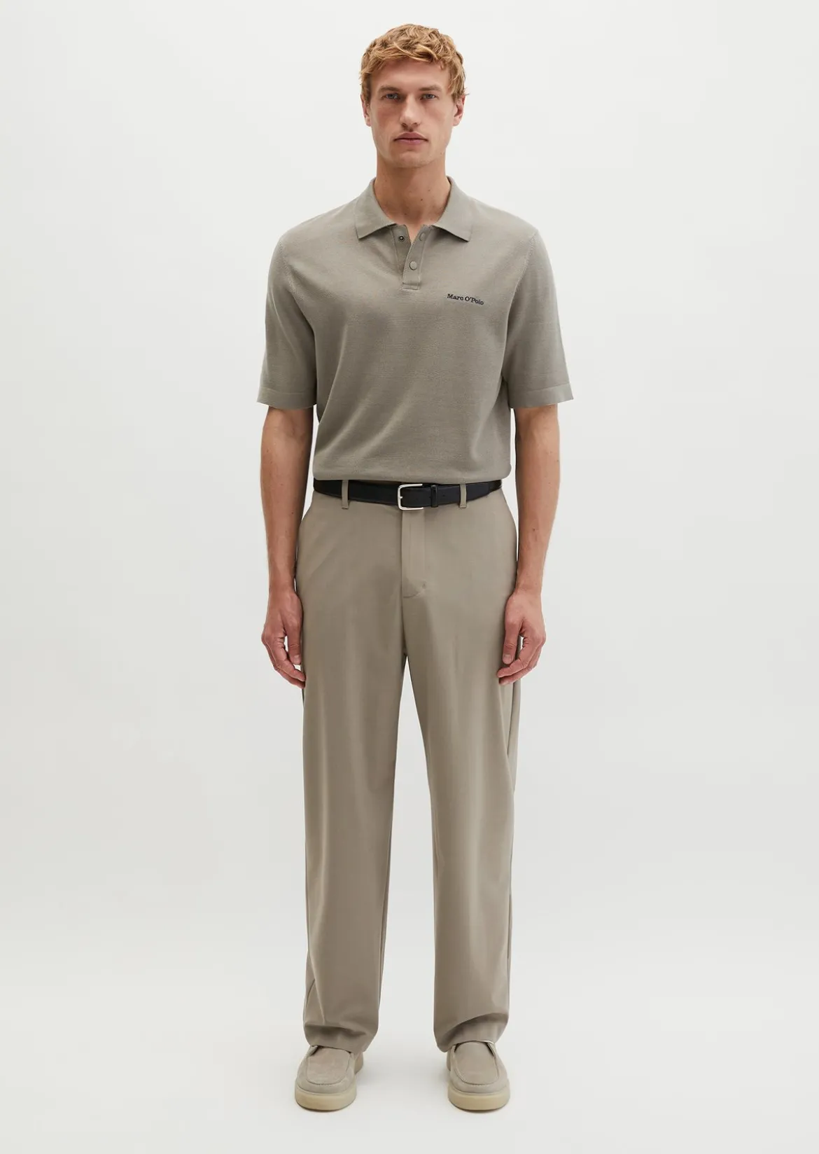 Strick-Poloshirt DFB Travel Collection aus reiner Bio-Baumwolle