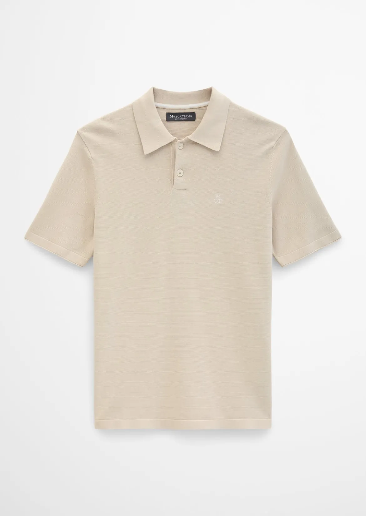 Strick-Poloshirt regular aus zertifizierter Bio-Baumwolle