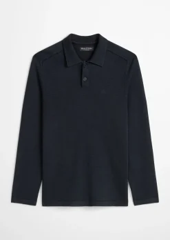Strick-Poloshirt regular aus zertifizierter Bio-Baumwolle