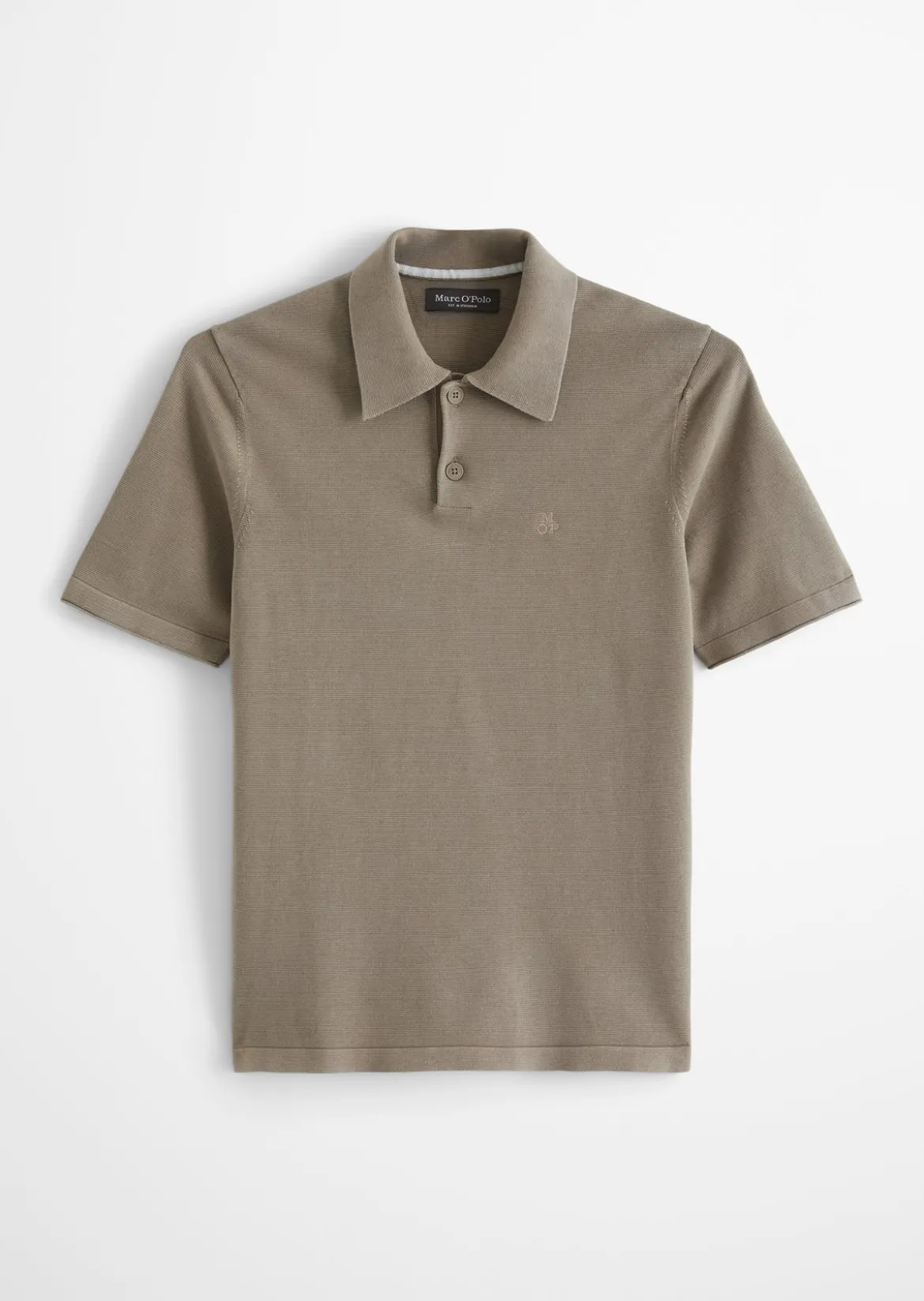 Strick-Poloshirt regular aus zertifizierter Bio-Baumwolle