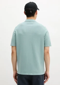 Strick-Poloshirt regular aus zertifizierter Bio-Baumwolle