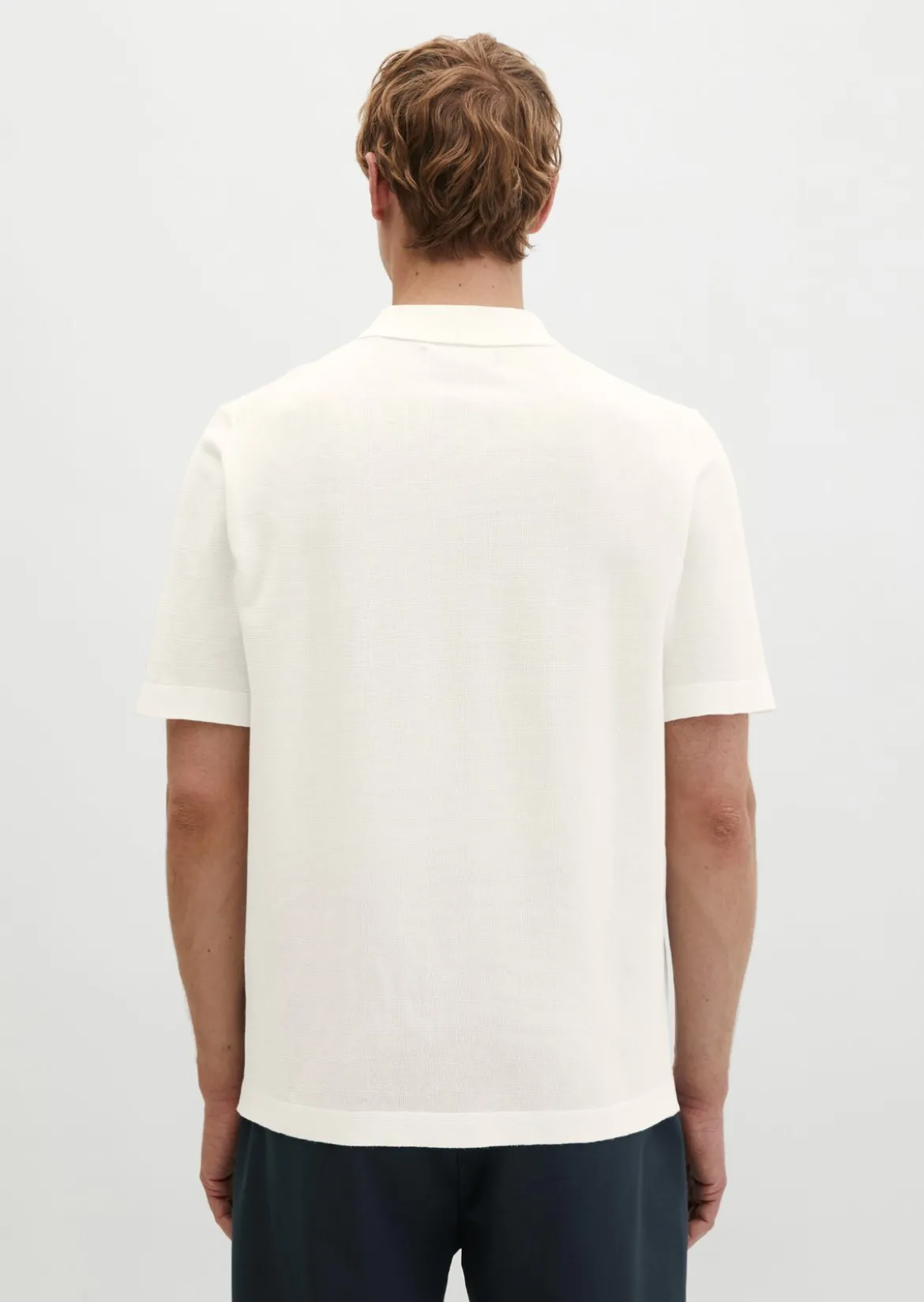 Strick-Poloshirt Travel Collection aus reiner Bio-Baumwolle