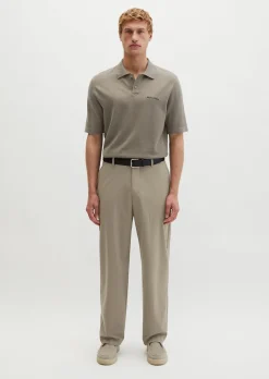 Strick-Poloshirt Travel Collection aus reiner Bio-Baumwolle