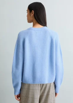 Strickpullover relaxed aus kuscheligem Alpakawolle-Mix