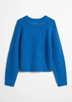 Strickpullover relaxed aus kuscheligem Alpakawolle-Mix