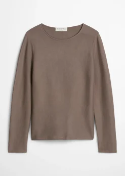 Strickpullover slim aus softem Organic Cotton