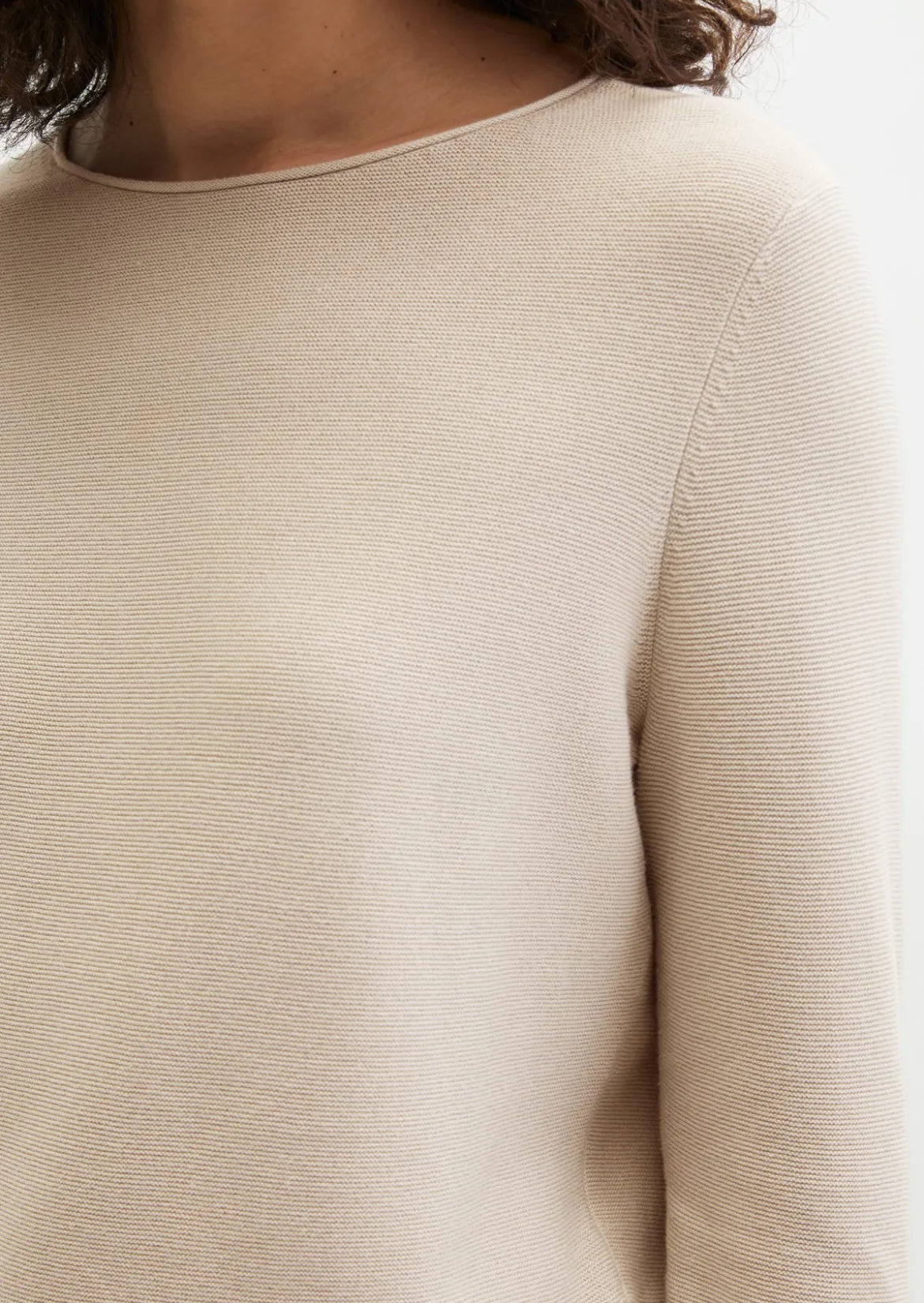 Strickpullover slim aus softem Organic Cotton