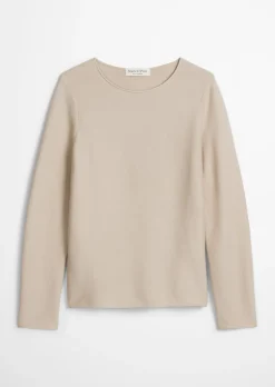 Strickpullover slim aus softem Organic Cotton