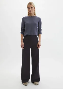 Strickpullover slim aus softem Organic Cotton