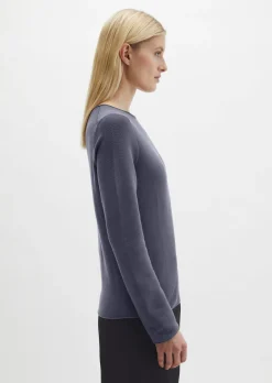 Strickpullover slim aus softem Organic Cotton