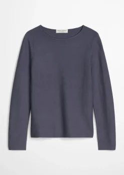Strickpullover slim aus softem Organic Cotton