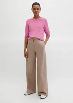 Strickpullover slim aus softem Organic Cotton