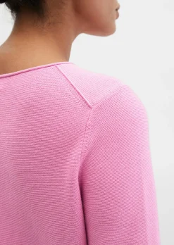 Strickpullover slim aus softem Organic Cotton