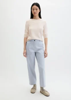 Strickpullover slim aus softem Organic Cotton