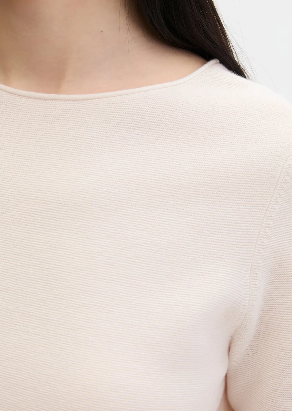 Strickpullover slim aus softem Organic Cotton
