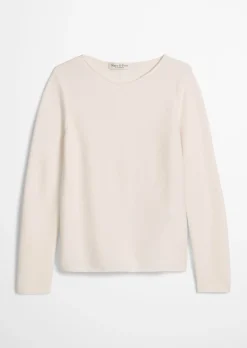Strickpullover slim aus softem Organic Cotton