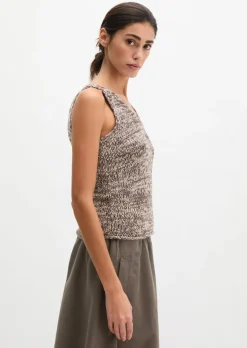 Stricktop slim aus Bändchengarn