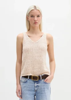 Stricktop slim aus Bändchengarn