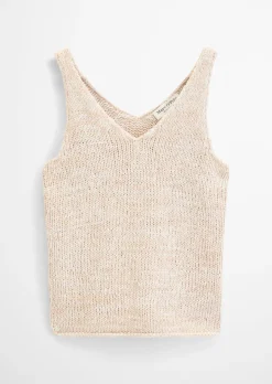 Stricktop slim aus Bändchengarn