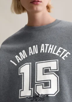 Sweatshirt im College-Stil relaxed mit kuschelig gerauter Innenseite