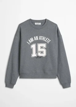 Sweatshirt im College-Stil relaxed mit kuschelig gerauter Innenseite