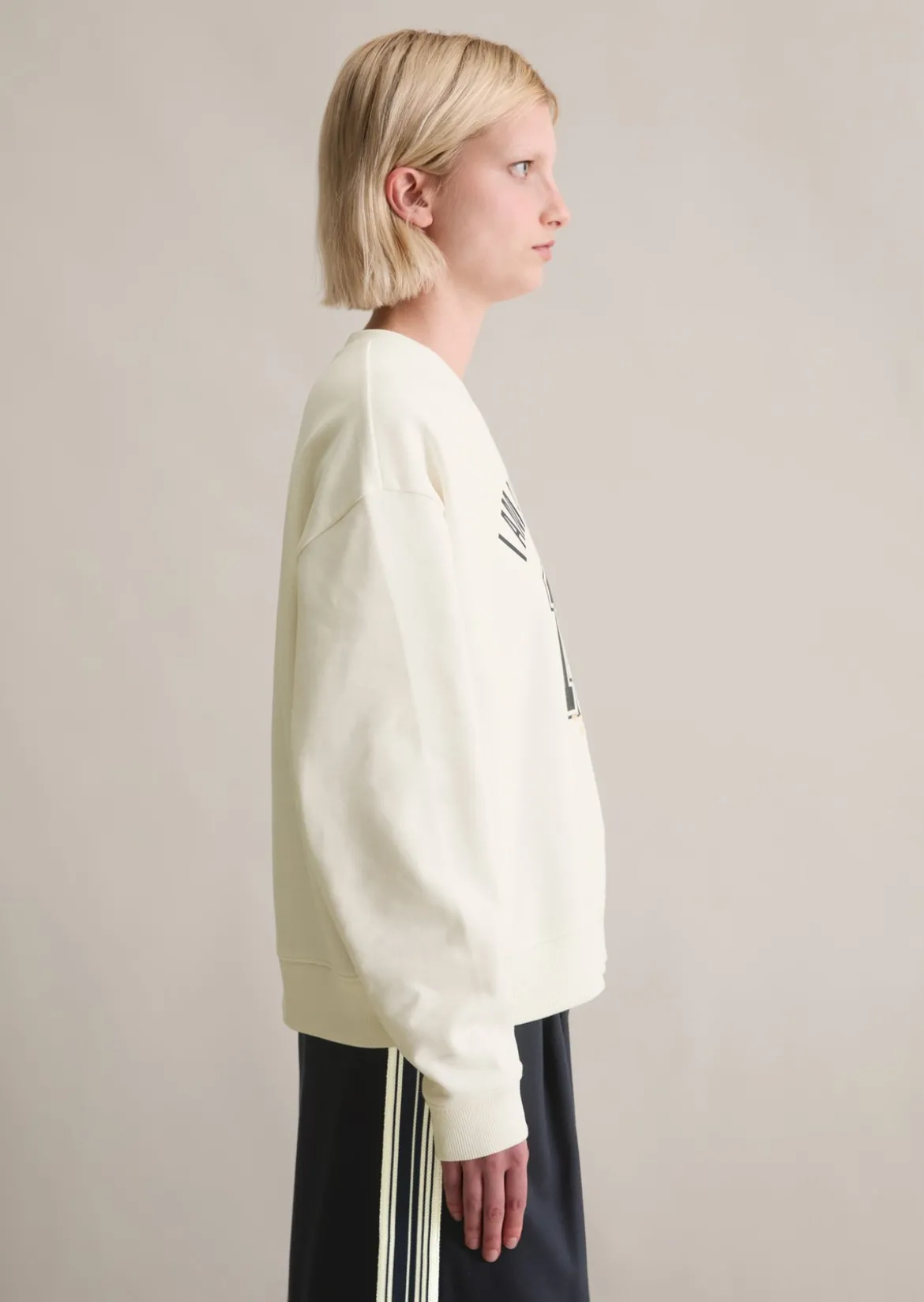 Sweatshirt im College-Stil relaxed mit kuschelig gerauter Innenseite