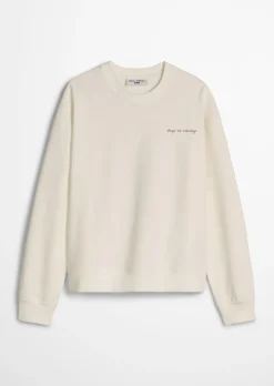 Sweatshirt oversized mit markantem Rückenprint