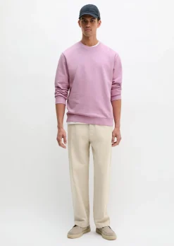Sweatshirt regular garment-dyed mit Logoprint auf dem Rücken