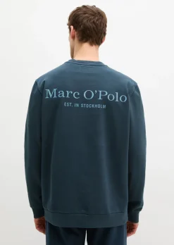 Sweatshirt regular garment-dyed mit Logoprint auf dem Rücken