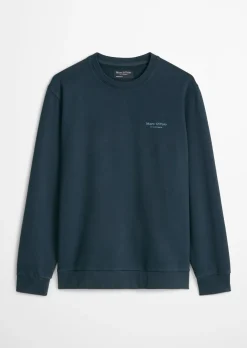 Sweatshirt regular garment-dyed mit Logoprint auf dem Rücken
