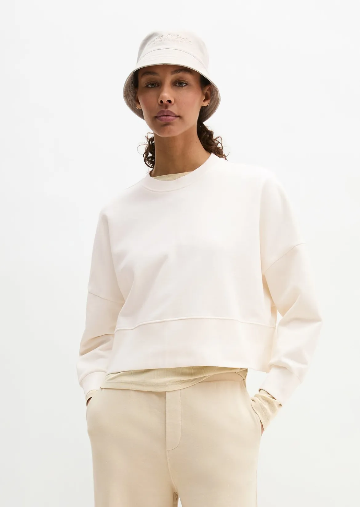 Sweatshirt relaxed aus reiner Bio-Baumwolle