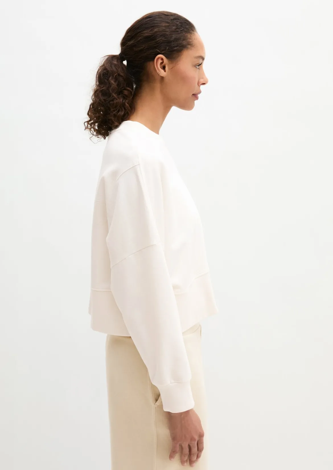 Sweatshirt relaxed aus reiner Bio-Baumwolle