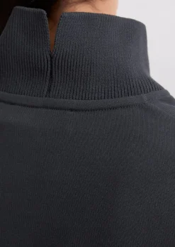 Sweatshirt relaxed mit breitem Rippstrick-Bund