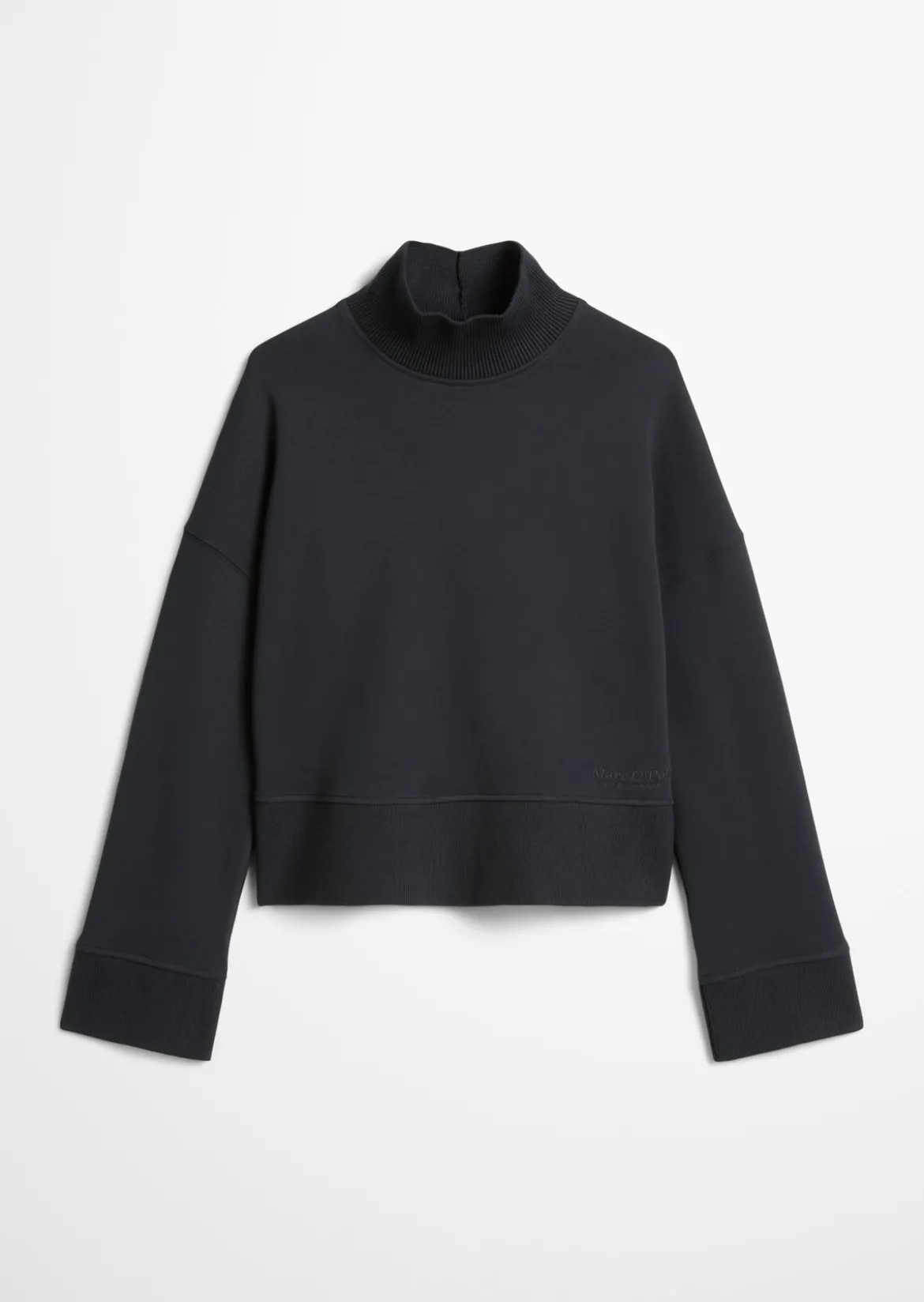 Sweatshirt relaxed mit breitem Rippstrick-Bund