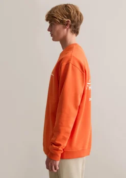 Sweatshirt relaxed mit großem Rückenprint