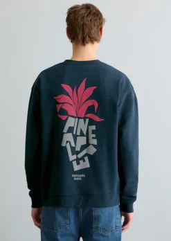 Sweatshirt relaxed mit großem Rückenprint