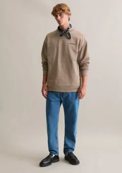 Sweatshirt relaxed mit großem Rückenprint
