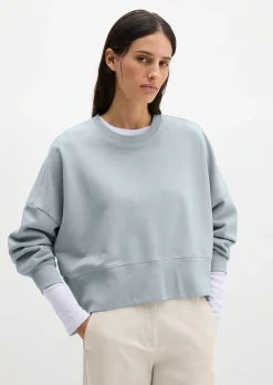 Sweatshirt relaxed mit recycelter Baumwolle