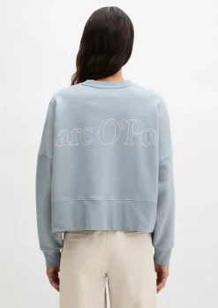 Sweatshirt relaxed mit recycelter Baumwolle