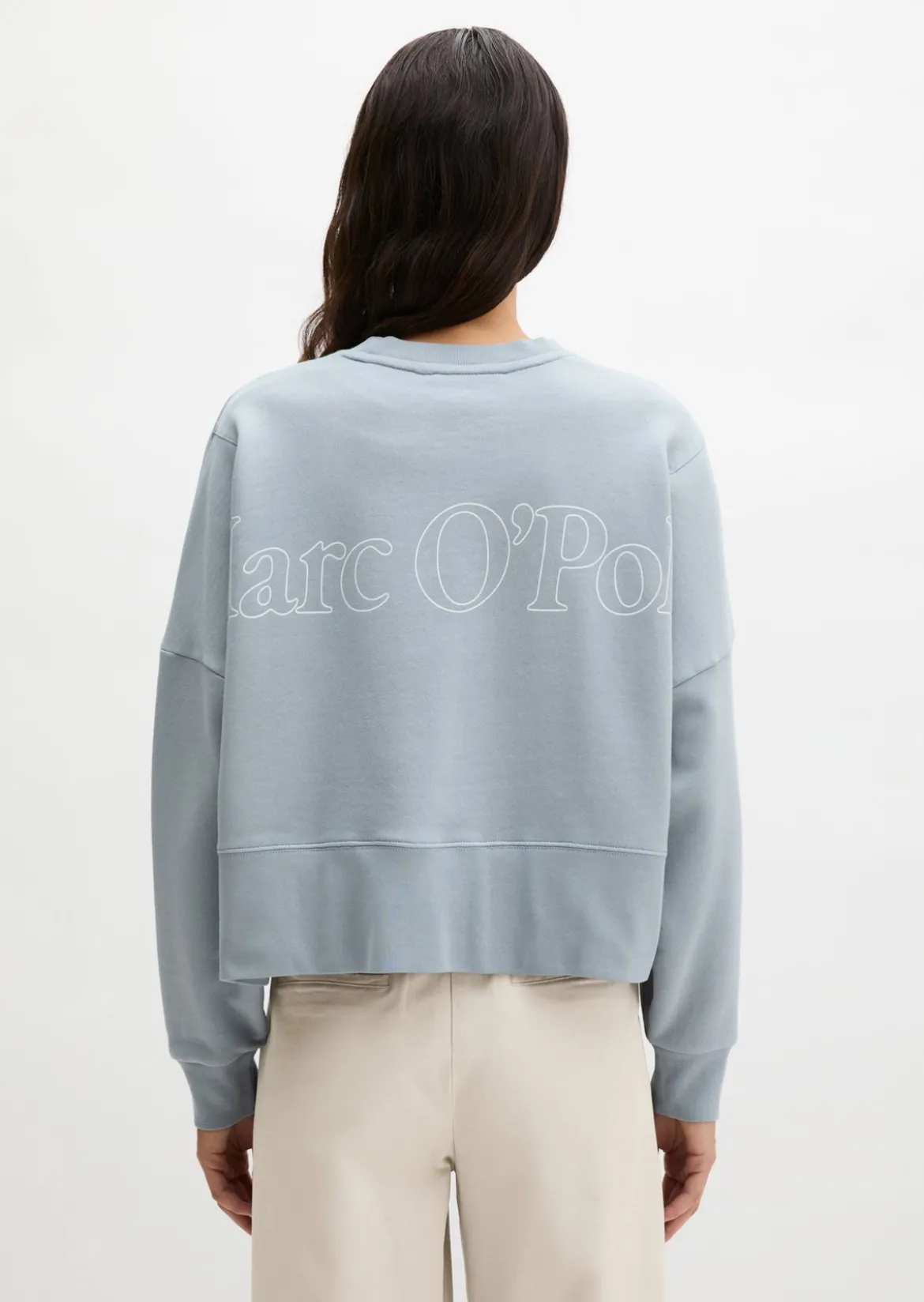 Sweatshirt relaxed mit recycelter Baumwolle