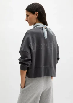 Sweatshirt relaxed mit recycelter Baumwolle