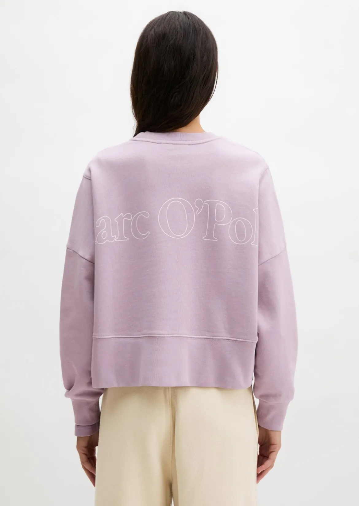 Sweatshirt relaxed mit recycelter Baumwolle